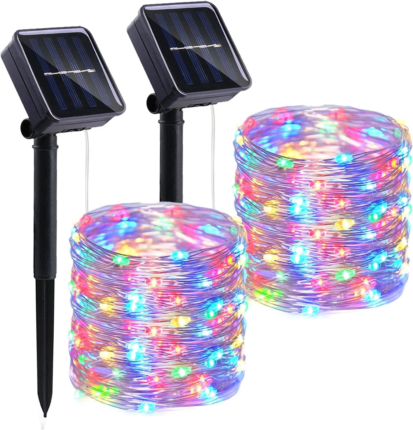 Solar String Fairy Lights Outdoor Garden Decoration Light Waterproof 8 Modes Copper Wire Light For Garden Party Garden Decoratio