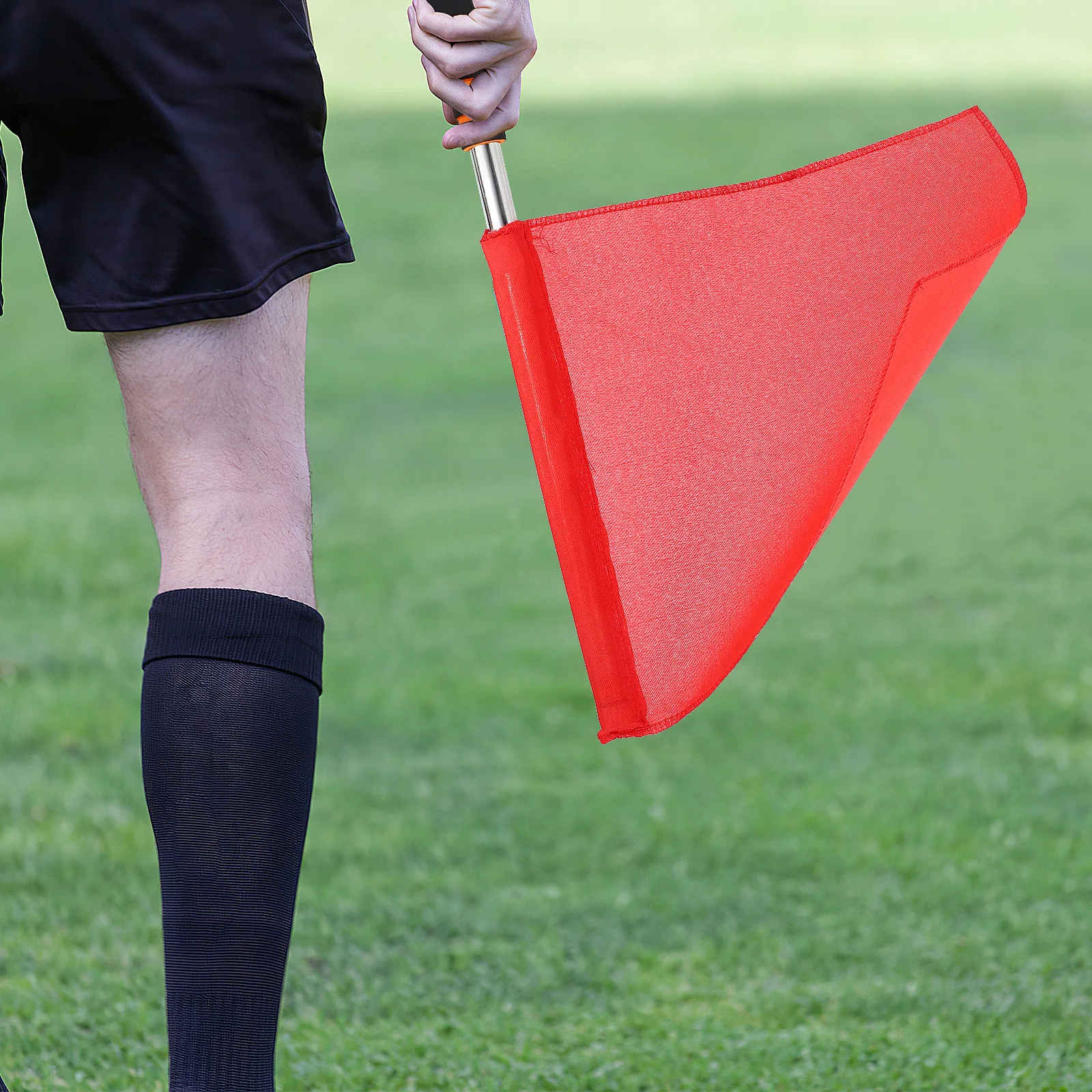 

4 Pcs Referee Flags Sport Handheld Signal Flags Race Conducting Lightweight Durable Stainless Steel Team Supplies