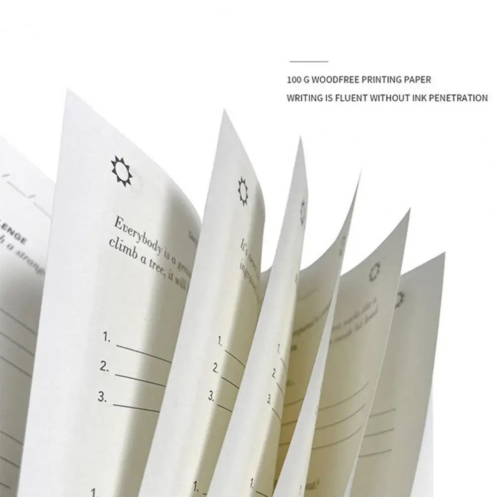 ハードカバーのリボンブックマーク、個人のウィークリー、ゴールリフレクション、セルフケアジャーナル、週次および月のプランナー、a5