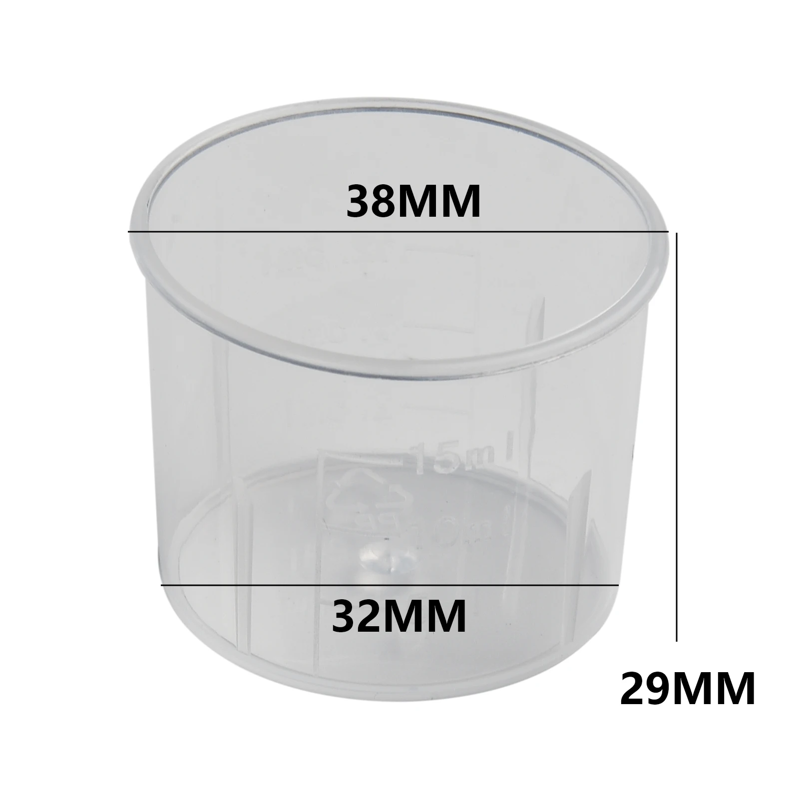 

10pcs 15ml/30ml Measuring Cups For Laboratory Supplies Liquid Graduated Container Beaker Household Kitchen Plastic Cooking Tool