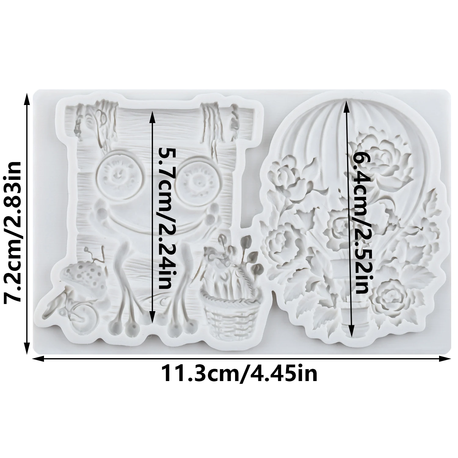 Frog Silicone Molds Hot Air Balloon Fondant Cake Decorating Tools Cupcake Topper Chocolate Candy Craft Gum Paste Polymer Clay