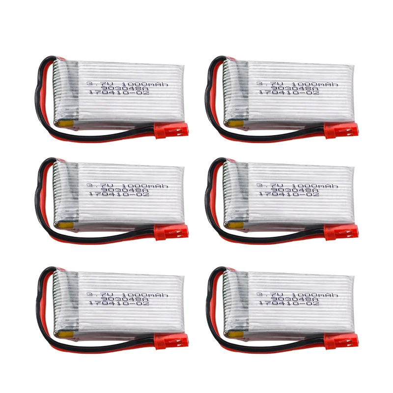 3.7V 1000mAh Lipo Battery 903048 Li-ion Battery/Charger RC Quadcopter Accessory Repair Spare Part for KY601S H11D H11C RC Drones