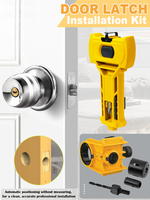 Woodworking Tool Set Spherical Lock Hole Opener Only for Wooden Doors+Door Latches Mortise and Tenon Hole Tool Sets