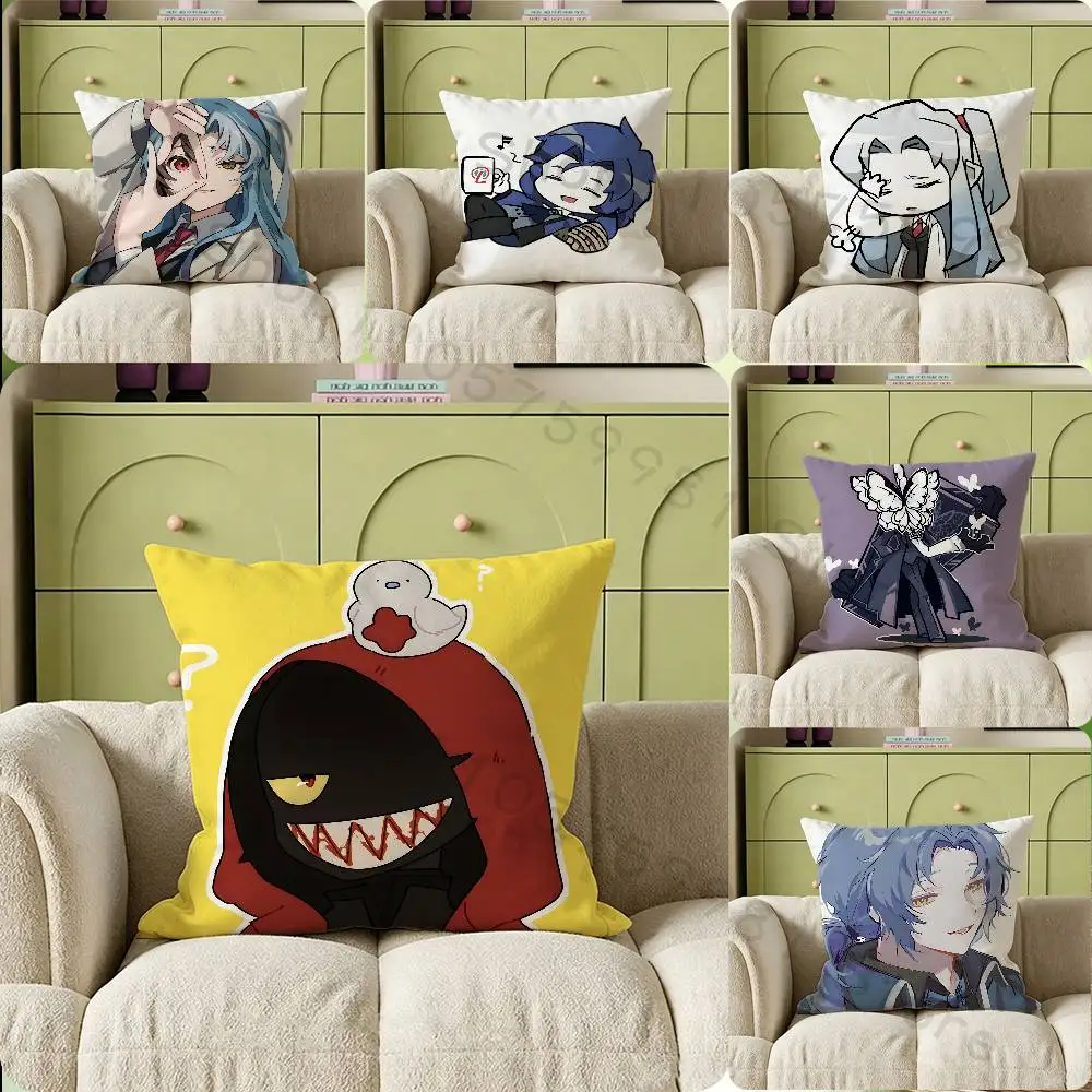 Angela Malkuth L-Lobotomy Corporation Print Throw Pillow Cover Square Cushion Case for Living Room Bedroom Decor