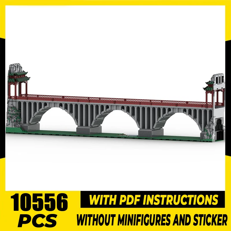 

Urban Bridges Moc Building Bricks Railway Bridge Embedded Model Building Technology Modular Block DIY Toy Holiday Gifts