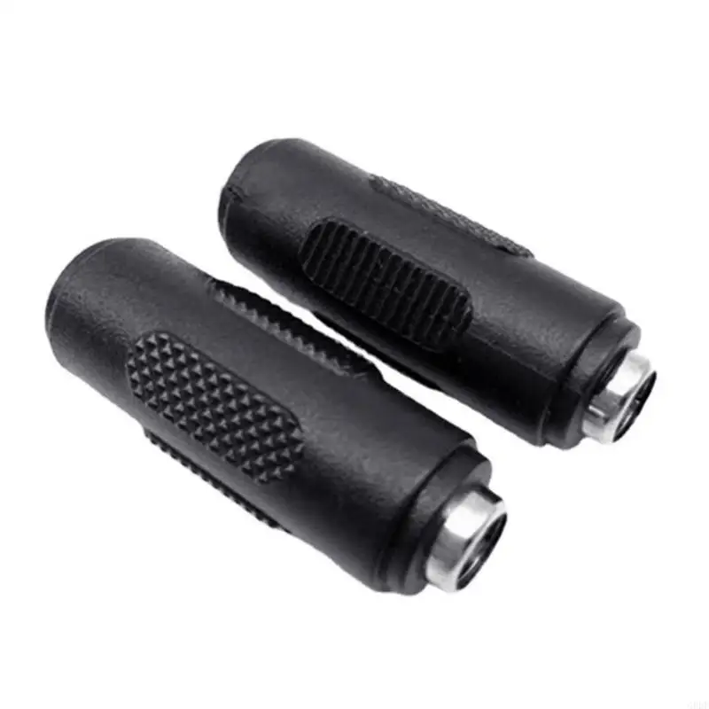 G8DF แบบพกพา DC5521 หญิงถึง DC5.5x2.1 มม. อะแดปเตอร์ชาร์จไฟตัวแปลงไฟสีดำ