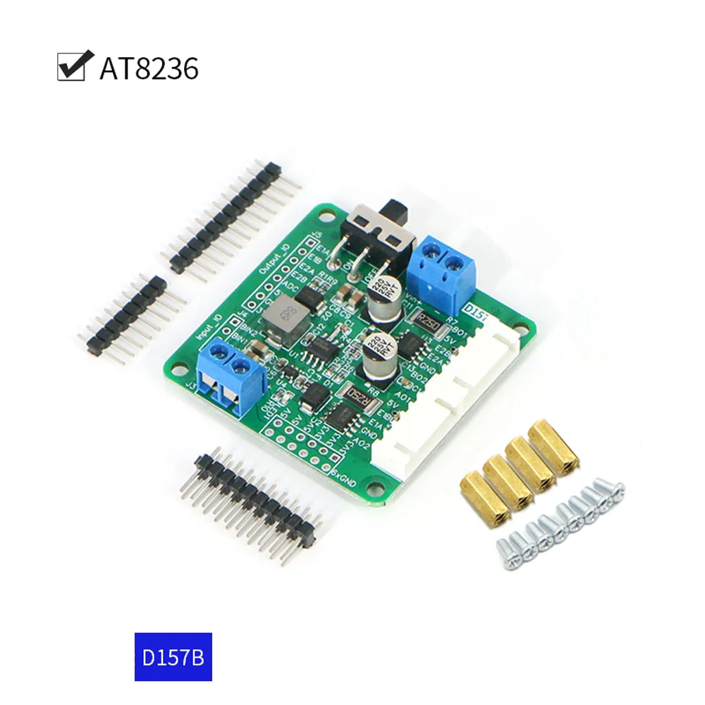 AT8236/TB6612 3.3V 5V 2 Channel DC Motor Drive Board Forward and Reverse DC Motor Controller Better than L298N Stabilized Output