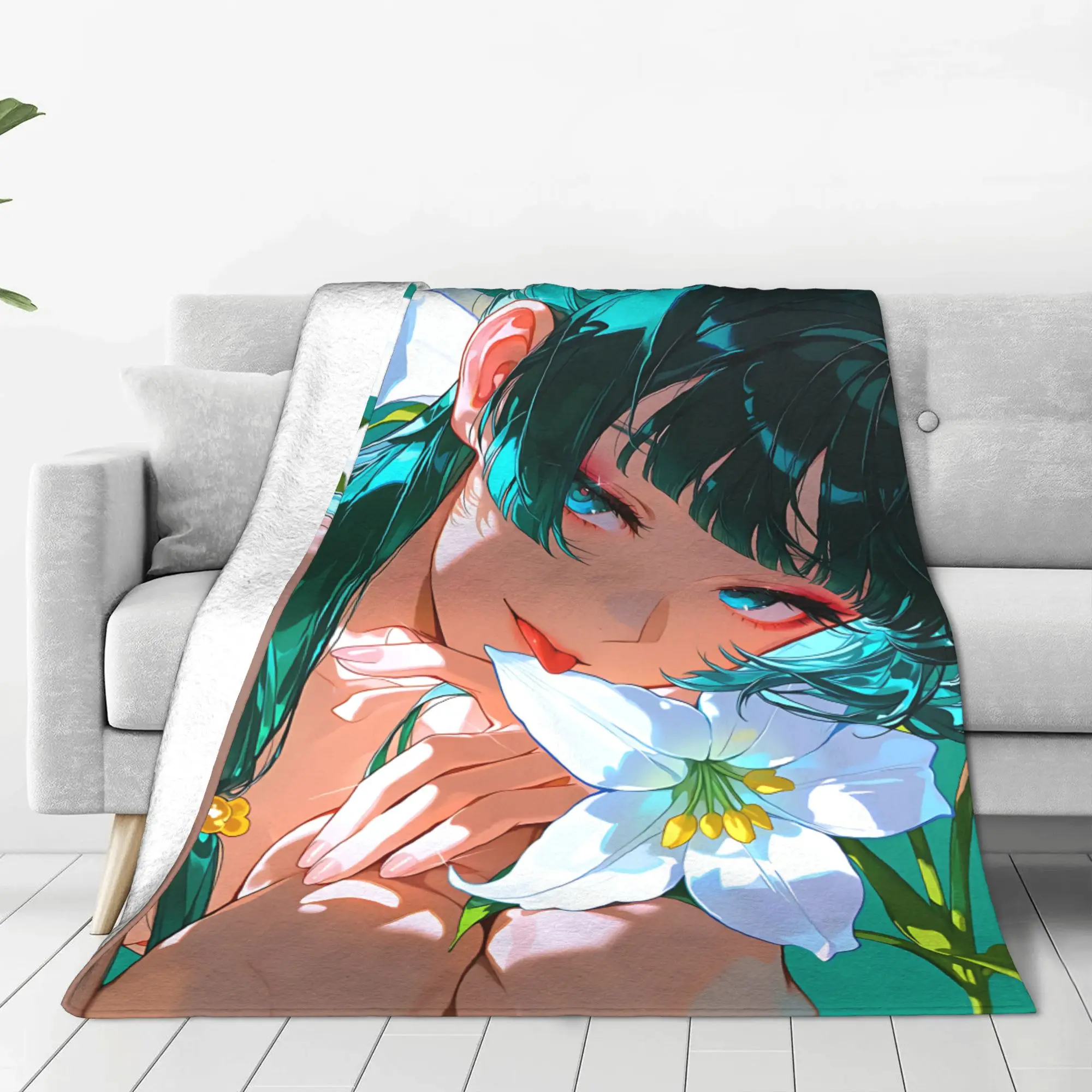 1PC home Cutecore The Apothecary MAOMAO  Blanket Super Cosy Plush Home Living Room Sofa halloween