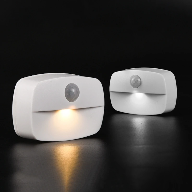 Lámpara de noche de luz LED para debajo del gabinete, armario, dormitorio, cocina, escaleras, luces de disco LED