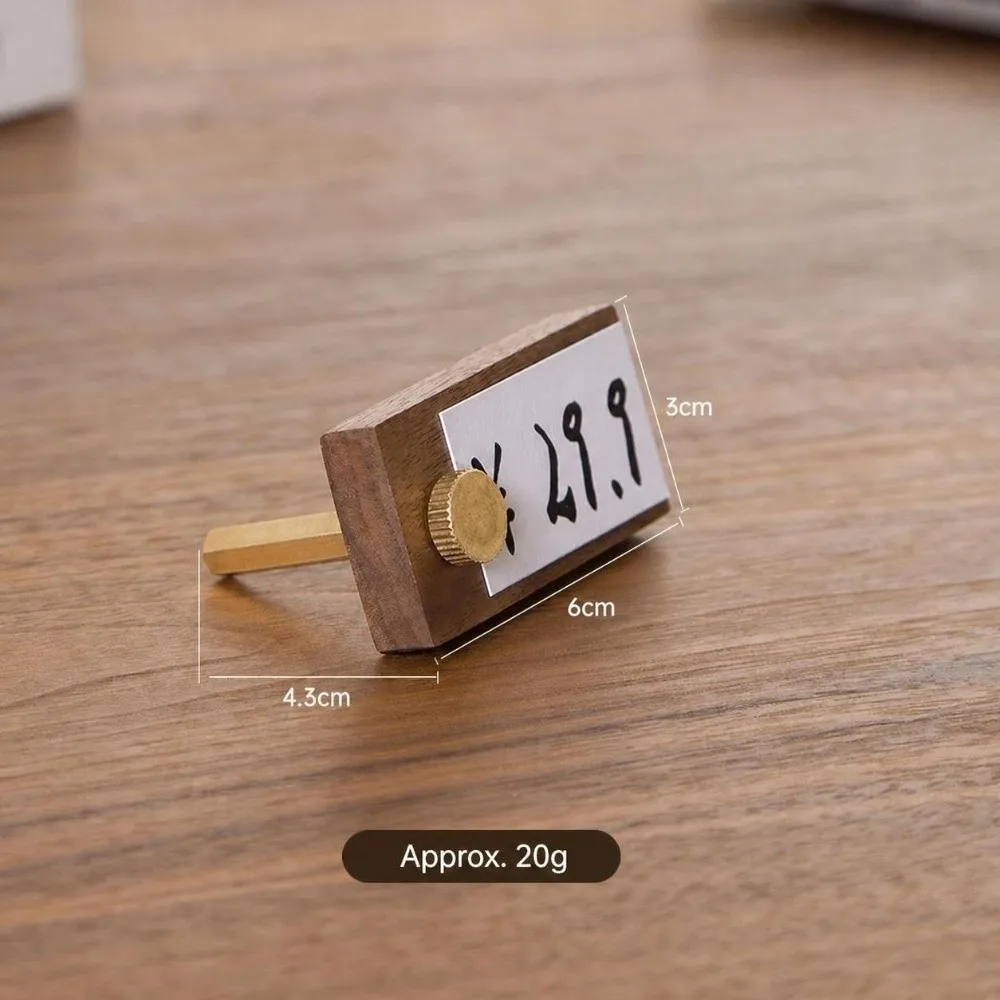 Durable Wooden Price Tag Holder Desktop Use Multifunctional Card Display Stand Label Holder Bakery