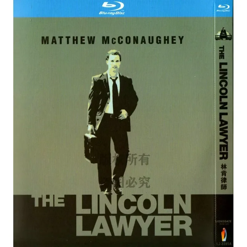

Blu-ray American Thriller Movie Lincoln Lawyer High Definition 1080P 1BD Disc Non-DVD Disc