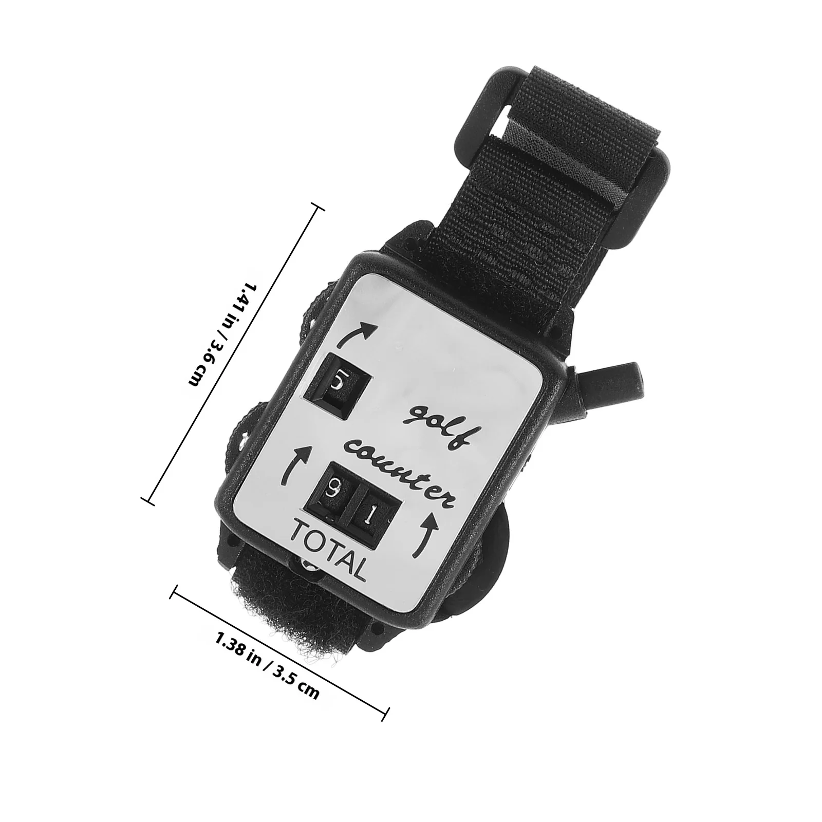 Contador de pontuação de golfe relógio elegante durável manual clicker de curso portátil marcador de golfe para todos os níveis de habilidade pontuação precisa
