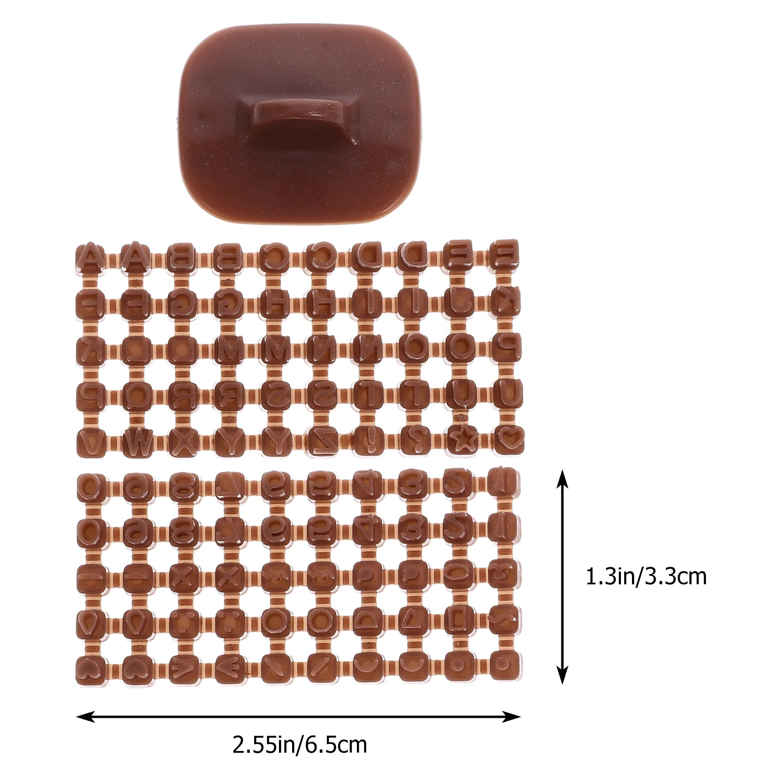 3 pcs Cetakan Tanah Liat Polimer Huruf Alfabet Stempel Alat Kerajinan DIY Set Aksesoris Pencetakan Angka yang Dapat Dilepas untuk Seni Tanah Liat