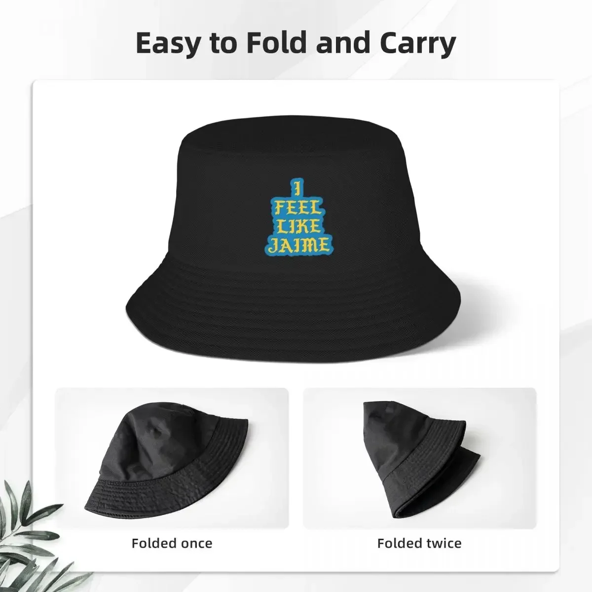 I Feel Like Jaime Blue Bucket Hat Panama For Man Woman Bob Hats Cool Fisherman Hats Summer Beach Fishing Unisex Caps