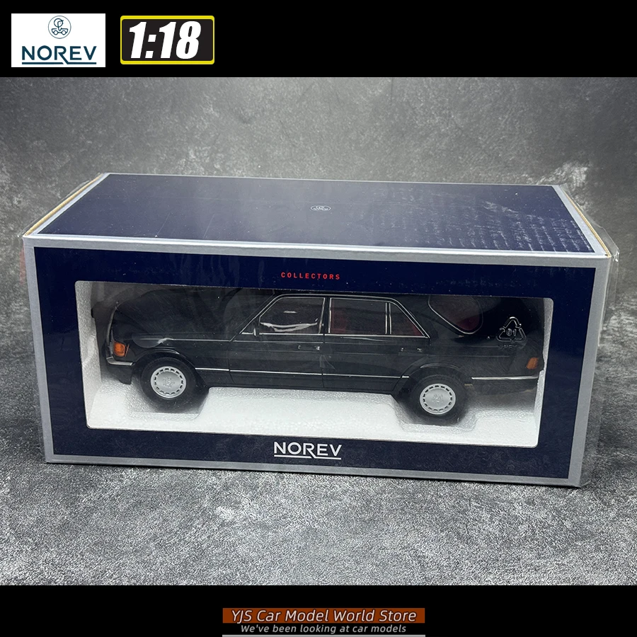 NOREV Cast Model 1/18 BEN. 560sel - Black - 1979 - S-Class w116