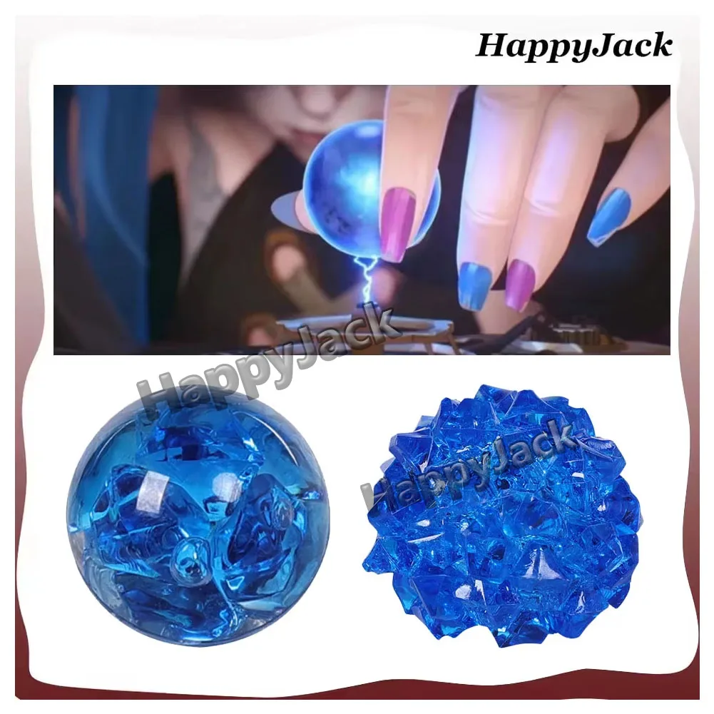 

Game LOL Cosplay Acrane Jinx Luminous Crystal Ball Man Woman Roleplay Disguise Pops Gifts for Halloween Carnival Ornaments