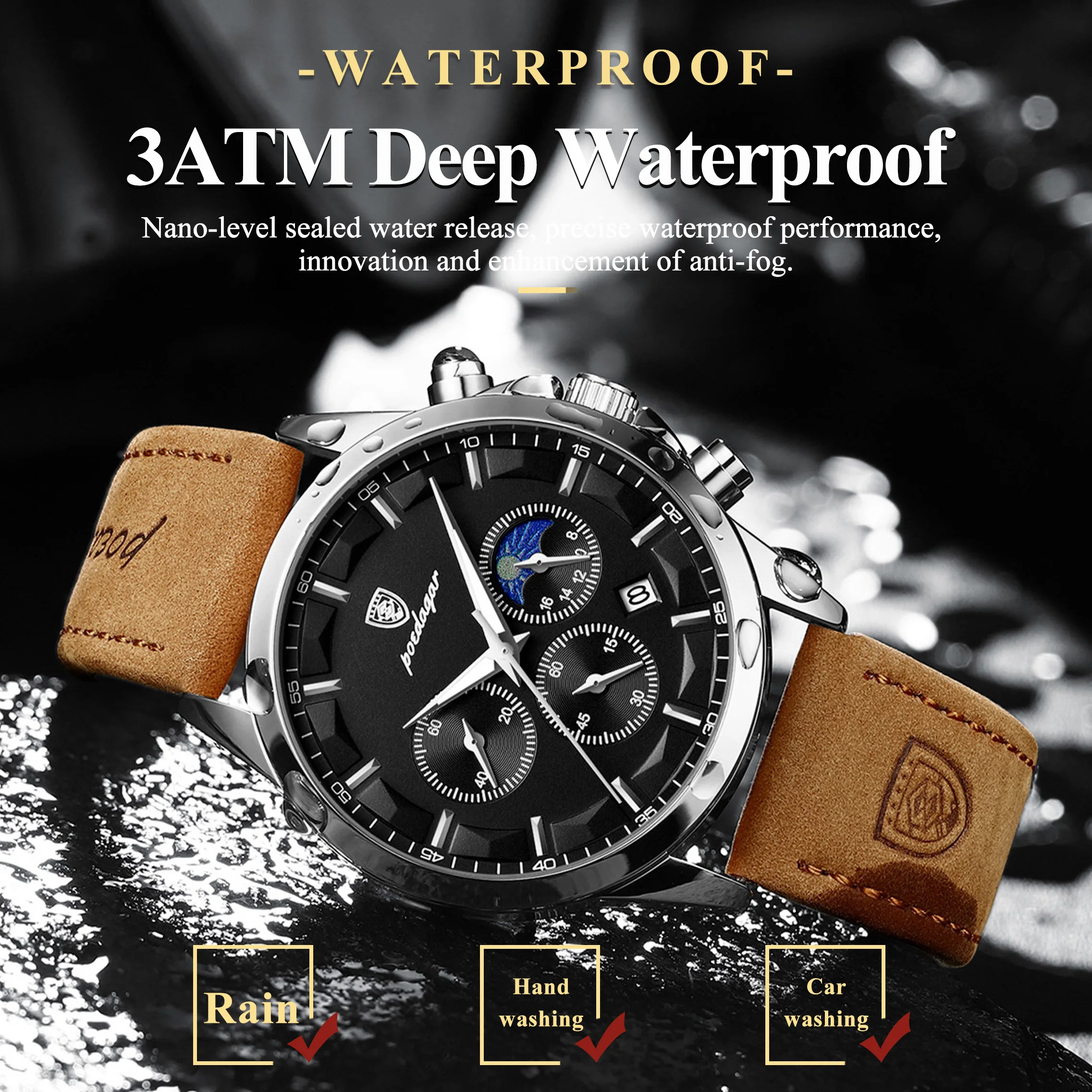 Мужские наручные часы POEDAGAR – обзор и цена Patek Philippe Watch Nautilus