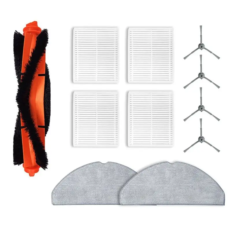 

ABAH-Robot Vacuum Replacement Parts Fit For Lubluelu L20 Robot Vacuum And Mop Combo, Brush Roll& Mop Pad& Filter Kit