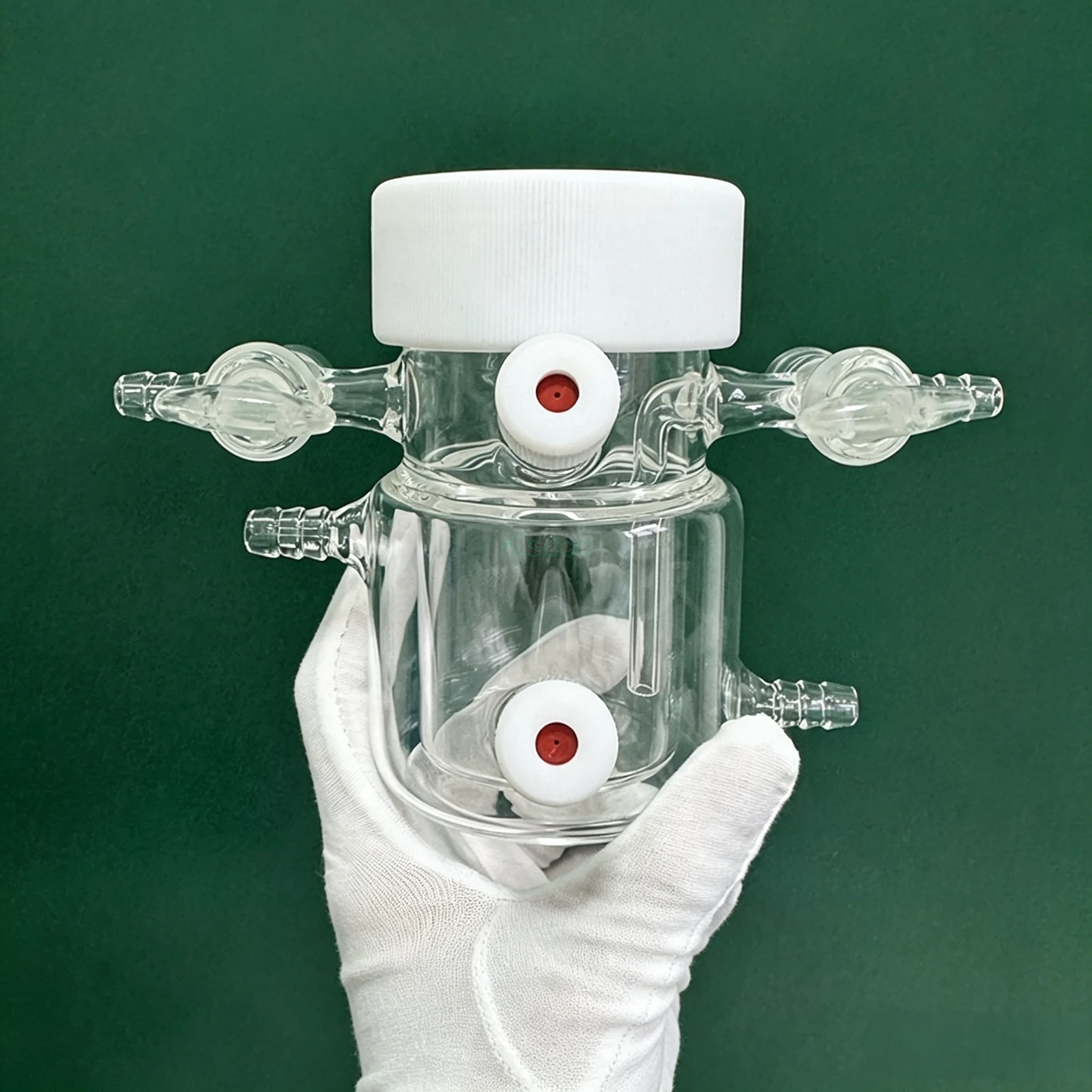 Quartz Photocatalytic Reactor Double Wall Temperature Controlled Photoreactor for Hydrogen Production Photodegradation Experimen