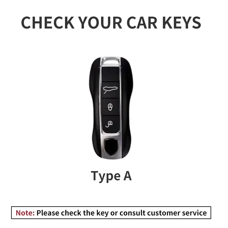 Car Key Case Cover Shell For Porsche Panamera Spyder Carrera Macan Cayman Cayenne 911 970 981 991 Leather Car Keychain