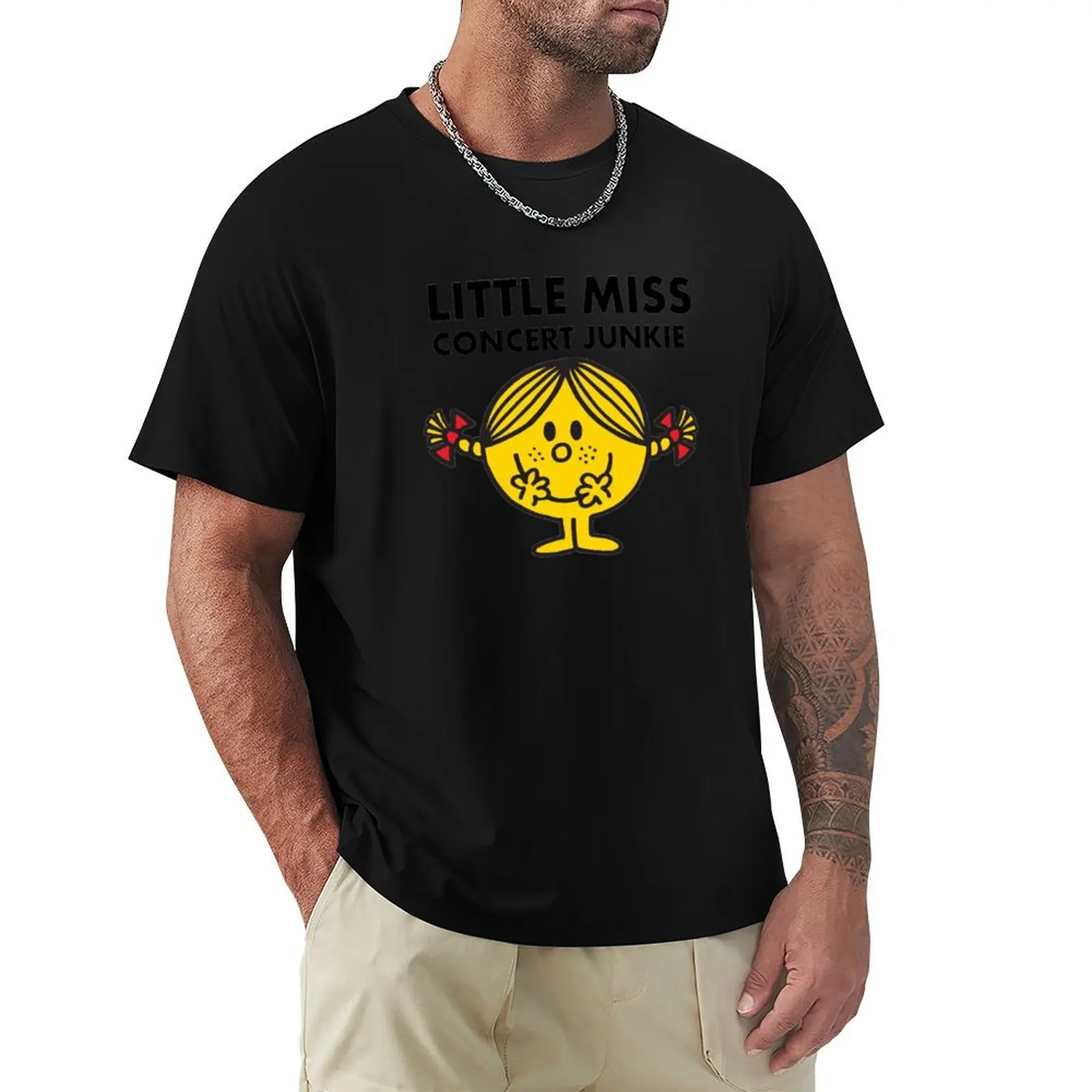 little miss concert junkie T-Shirt Comfortable Work Wear Tee