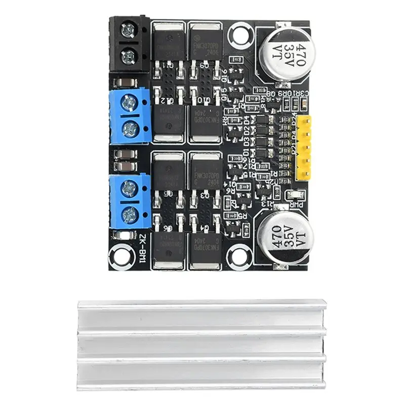 [NEW!A25P】 Dual-Channel DC Motor Driver H-Bridge Module Forward Reverse PWM Speed Regulator