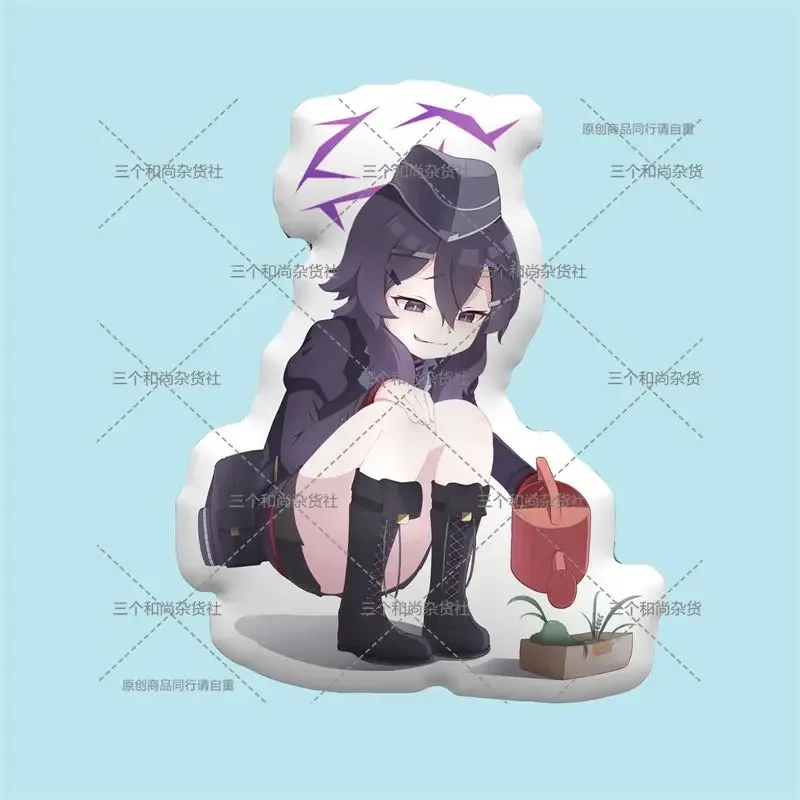 Anime Igusa Haruka Blue Archive Cosplay Student Puppet Short Plush Pillow Cushion Cartoon Cotton Figure Nap Pillows Plushie Gift