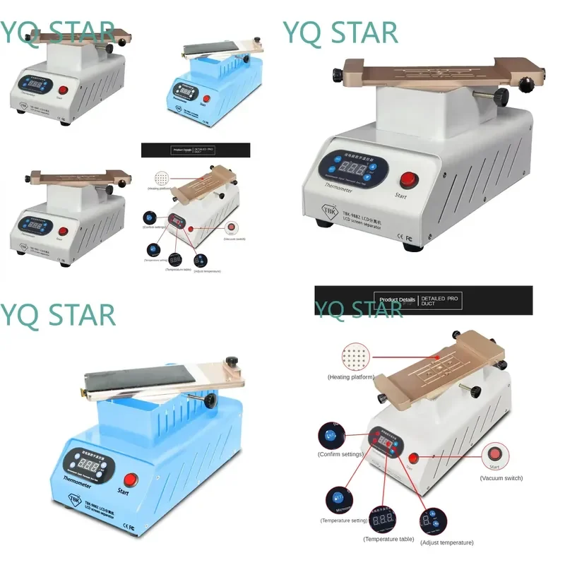 TBK988Z for Multi Function Separator Heating Table with Built in Dual Pump Rotating Curved Screen Glue Removal Machine