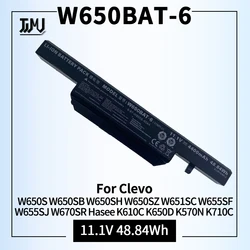W650BAT-6 Battery for Clevo W650S W650SB W650SH W650SZ W651SC W655SF W655SJ W670SR Hasee K610C K650D K570N K710C K590C K750D