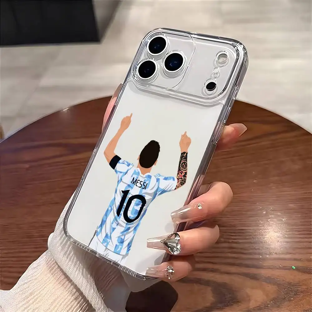 

Leo Messi LIONEL Phone Case For iPhone 17 16 15 14 13 12 11 Mini Pro Max Plus Transparent Cover