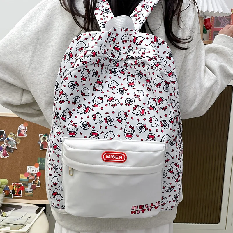 Kawaii Sanrio Bag Cinnamoroll Backpack Schoolbag Kids Cute Kuromi Student High Capacity Shoulder Bags for Children Gifts for Kid