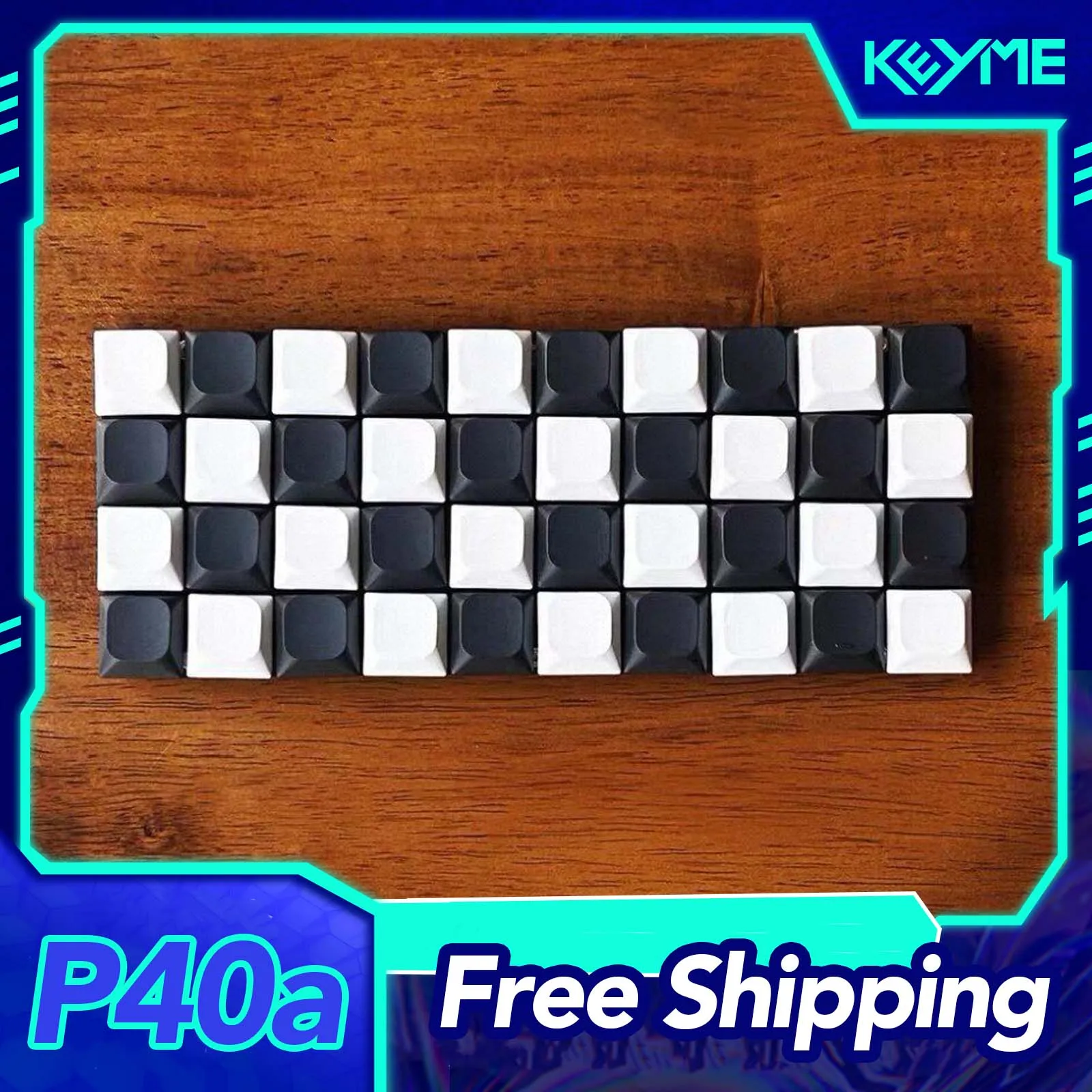 P40a Wired Mechanical Keyboard Low Profile Switch RGB Support QMK 40 Keys Wired Mechanical Keyboard Kit PC Gamer Accessory Gift