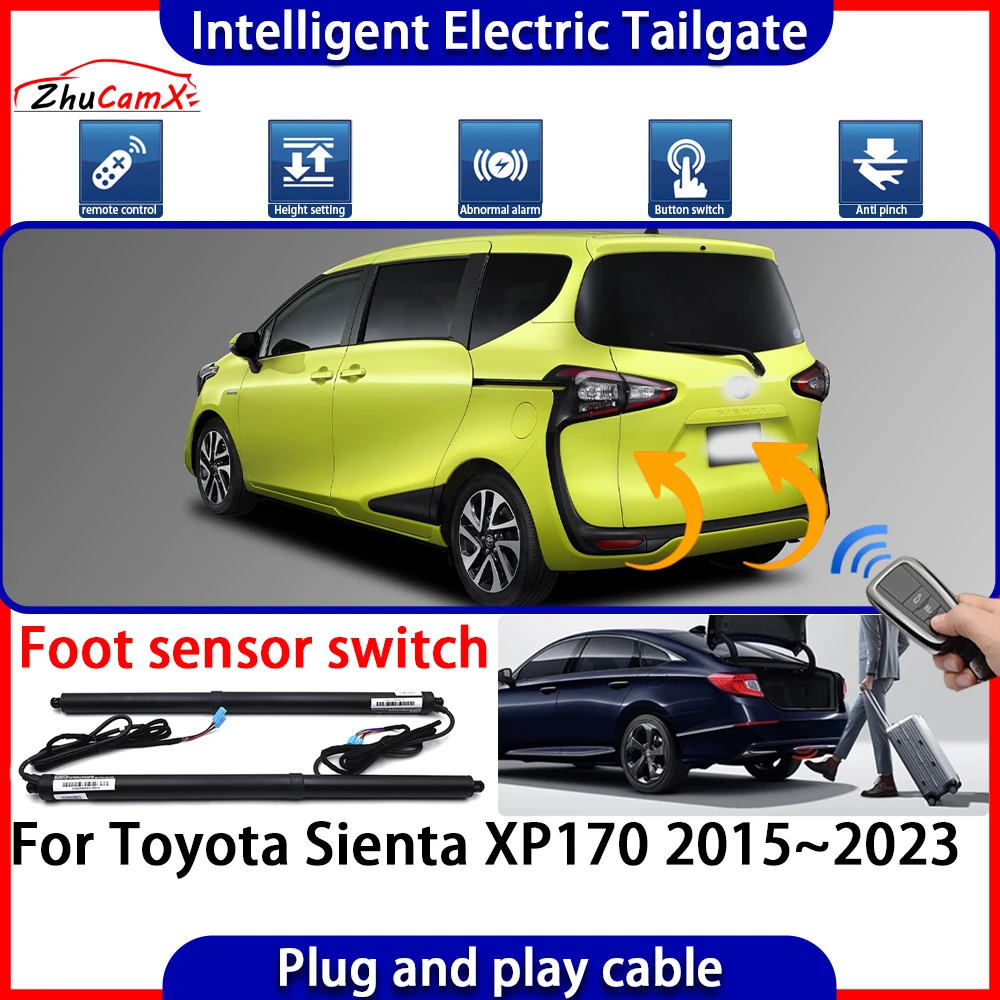 ZhuCamX Car Automatic Lifting Kit Opening Trunk Intelligent Electric Tail Gate Lift Tailgate for Toyota Sienta XP170 2015~2023