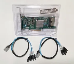 Inspur 9207-8i YZCA-00227-101 IT mode = LSI SAS2208 6Gb/s HBA FWP20 PCI-E 3.0 ZFS FreeNAS unRAID Controller Card + 2* SATA Cable