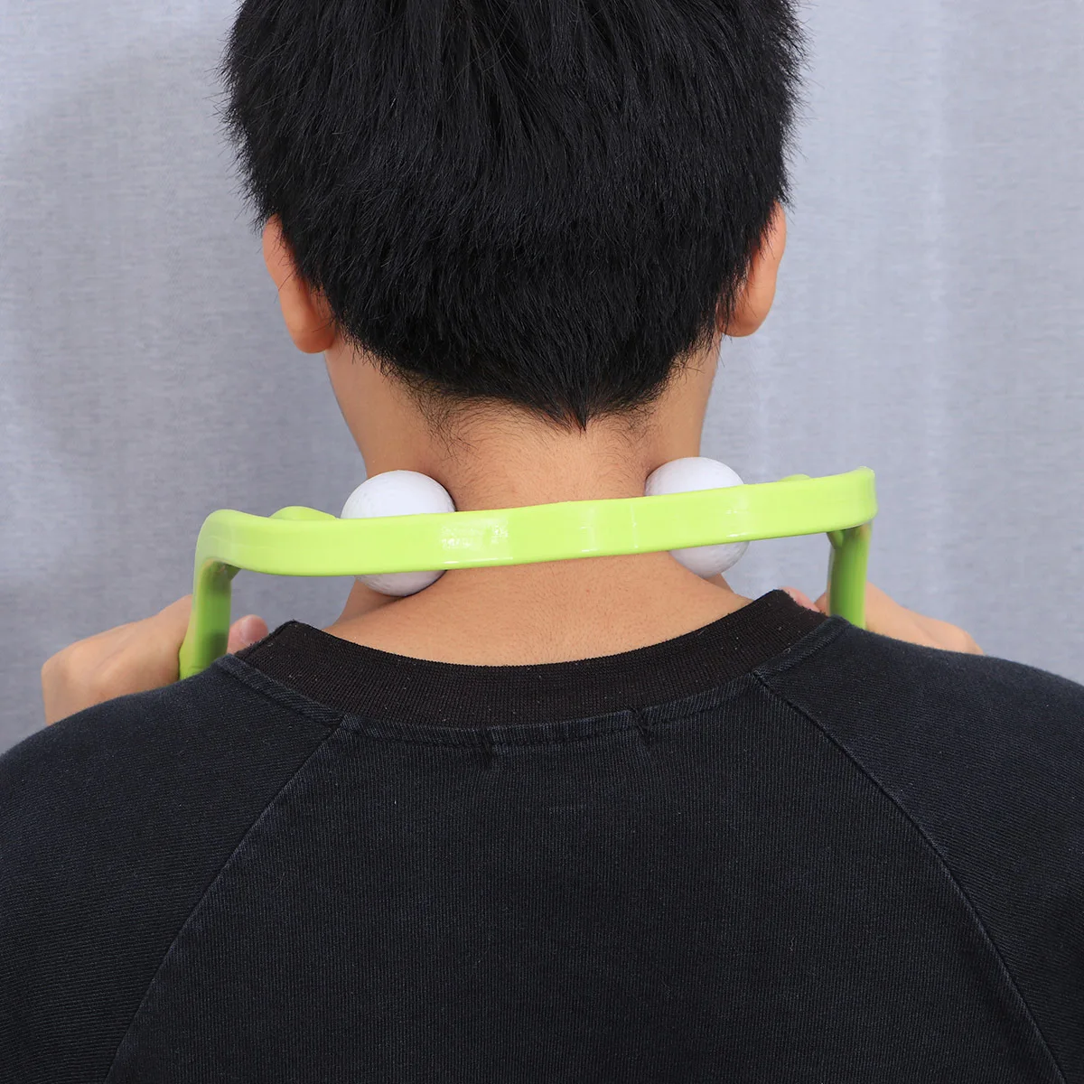 

Ручной массажер для шеи, терапевтический самомассажный ролик, светло-зеленый, эргономичный дизайн для облегчения боли в шее, плечах, ногах, колена