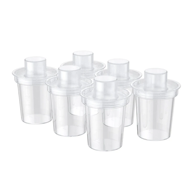 Set of 6pcs Baby Formula Dispensers Portable Milk Powder Container Storage Box Organiser 80ml for Traveling Parent