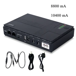 8800/10400mAh Uninterruptible Power Supply 5V 9V 12V Mini UPS Battery Backup Large Capacity for Modems Router US/UK Plug New