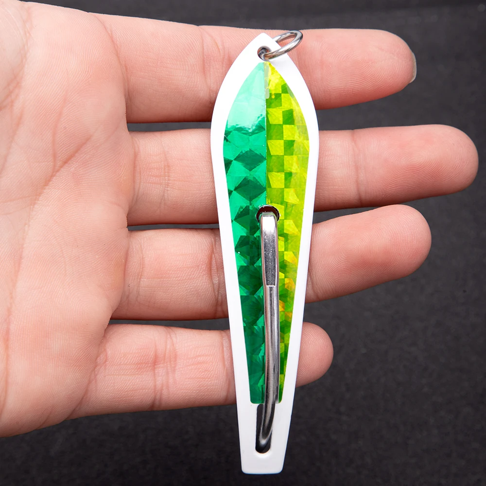 Trolling Spoons Lures Stainless Steel Mackerel Drone Spoons Saltwater Spinner Trout Spoon Lures Jig Hook Fishing Lures