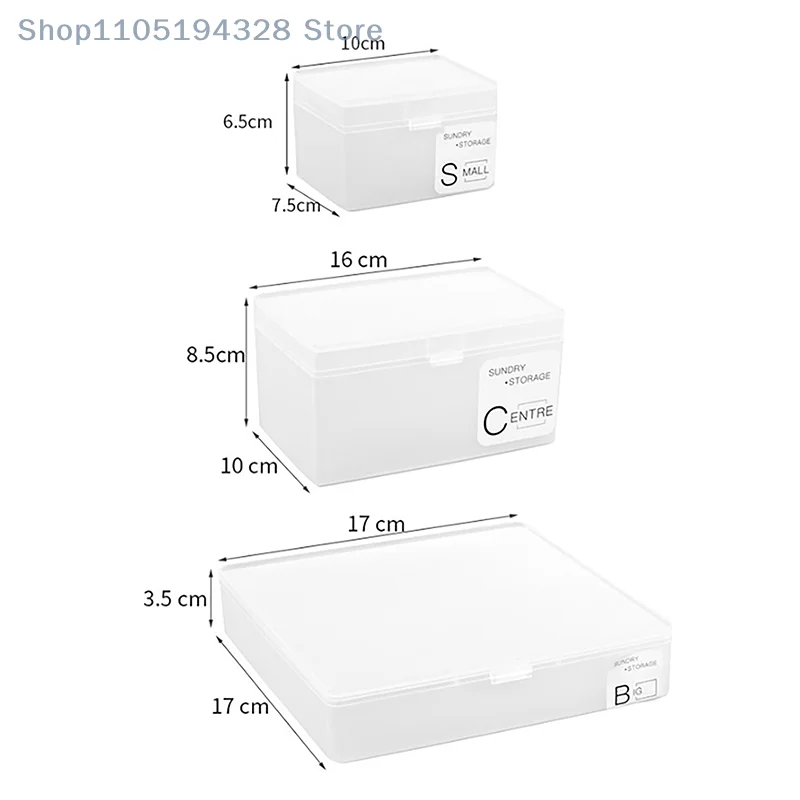 1 قطعة صندوق بلاستيكي شفاف سعة كبيرة صندوق تخزين بطاقة الصور Kpop مع غطاء منظمات تخزين مستحضرات التجميل لسطح المكتب