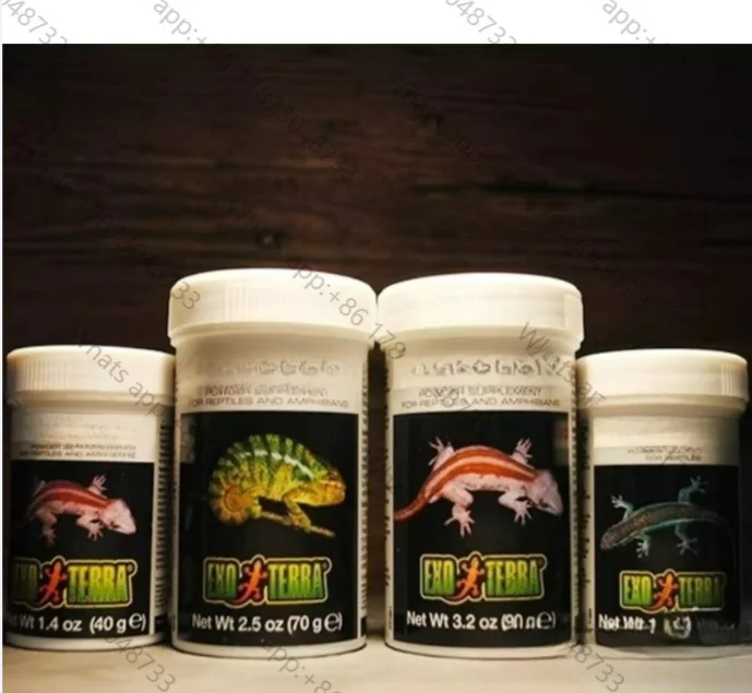 Reptile Calcium Powder With & Without D3 Vitamin Supplement for Tortoise Lizard Leopard Gecko Bearded Dragon