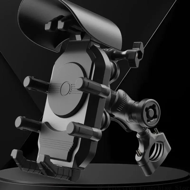 Rack soporte montaje teléfono motocicleta ajustable T5EA con liberación rápida y agarre seguro