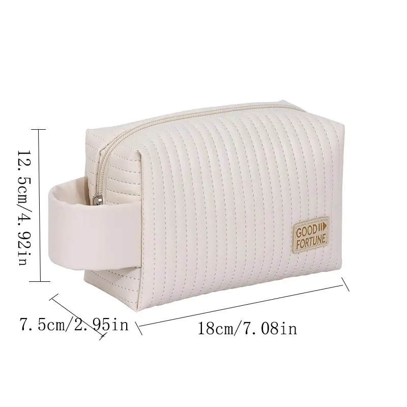 Cute Small Makeup Bag Portable Cosmetic Bag Travel Make Up Pouch Waterproof Toiletry Bags for Beauty Accessories Gift for Women