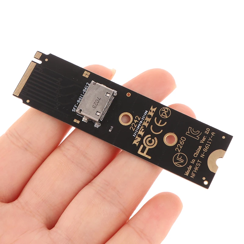 

NVME U.2(SFF 8639)SSD PCI-E NGFF Riser Card Accessories NVMe M.2 NGFF SSD Interface To Oculink SFF-8611 SFF-8612 Adapter