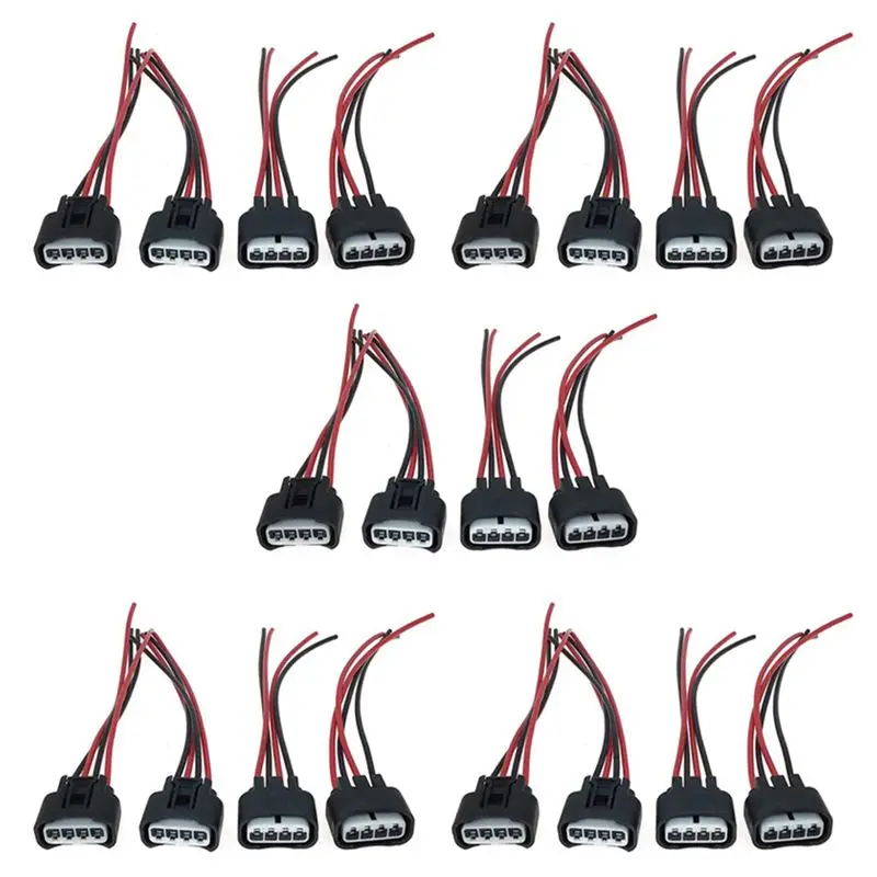

A60E-20PCS Ignition Coil Female Connector Plug Harness Pigtail 2AZFE1ZZFE For HS250H Pontiac Camry Corolla RAV4