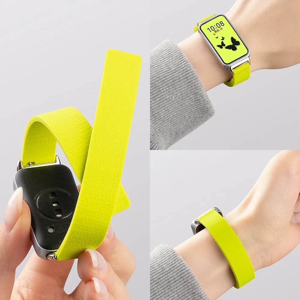 

Магнитный силиконовый ремешок для умных часов Huawei Band 10 9 8, сменный браслет Correa для Huawei Band 10 9, оригинальные аксессуары