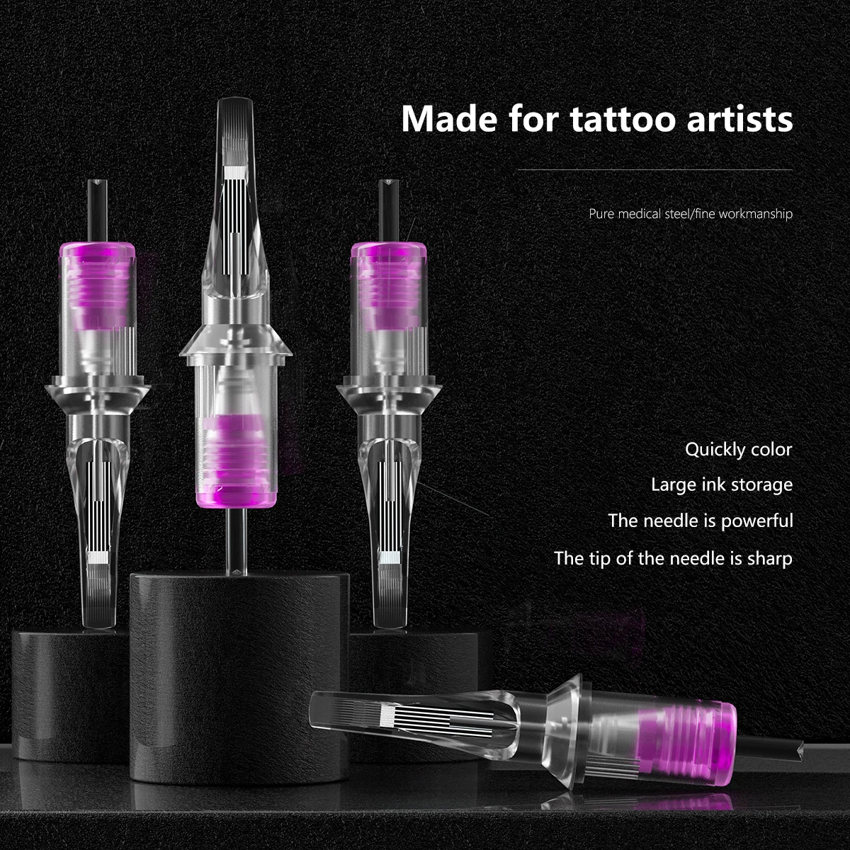 Bigwasp 20 pçs cartucho de tatuagem agulha descartável segurança estéril agulha rm/rl/rs/m1 cartucho esterilizado agulhas para caneta tatuagem