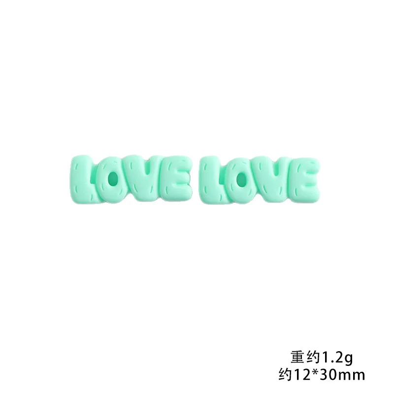 10pcs Resin Love Baby Words Board Junk Phone Case Ipadcase Tea Cup Date Capale Diy Accessories Kawaii Decoration Charm
