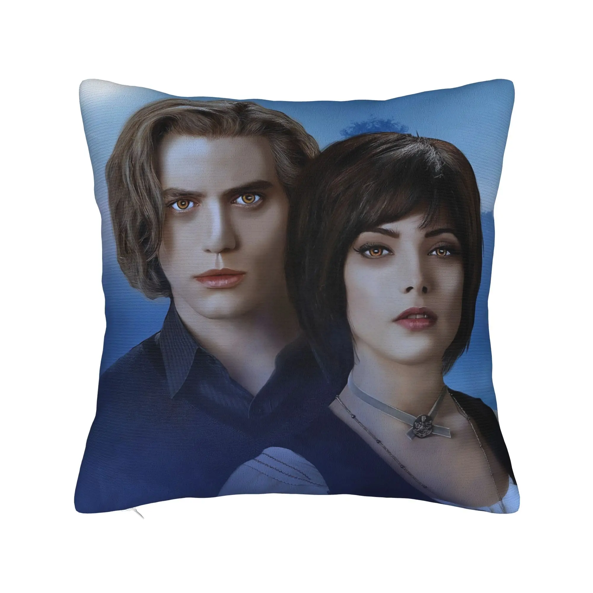 Twilight Alice Jasper Pillowcase Printed Cushion Cover Gift  Throw Pillow Case Cover Chair Square
