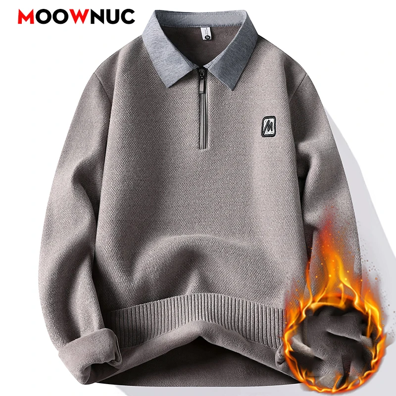 

Men Clothing Sweater Male Men's Warm Knitted Sweater Streetwear Pullovers Casual Thick Fashion Clothing Spring Autumn Winter