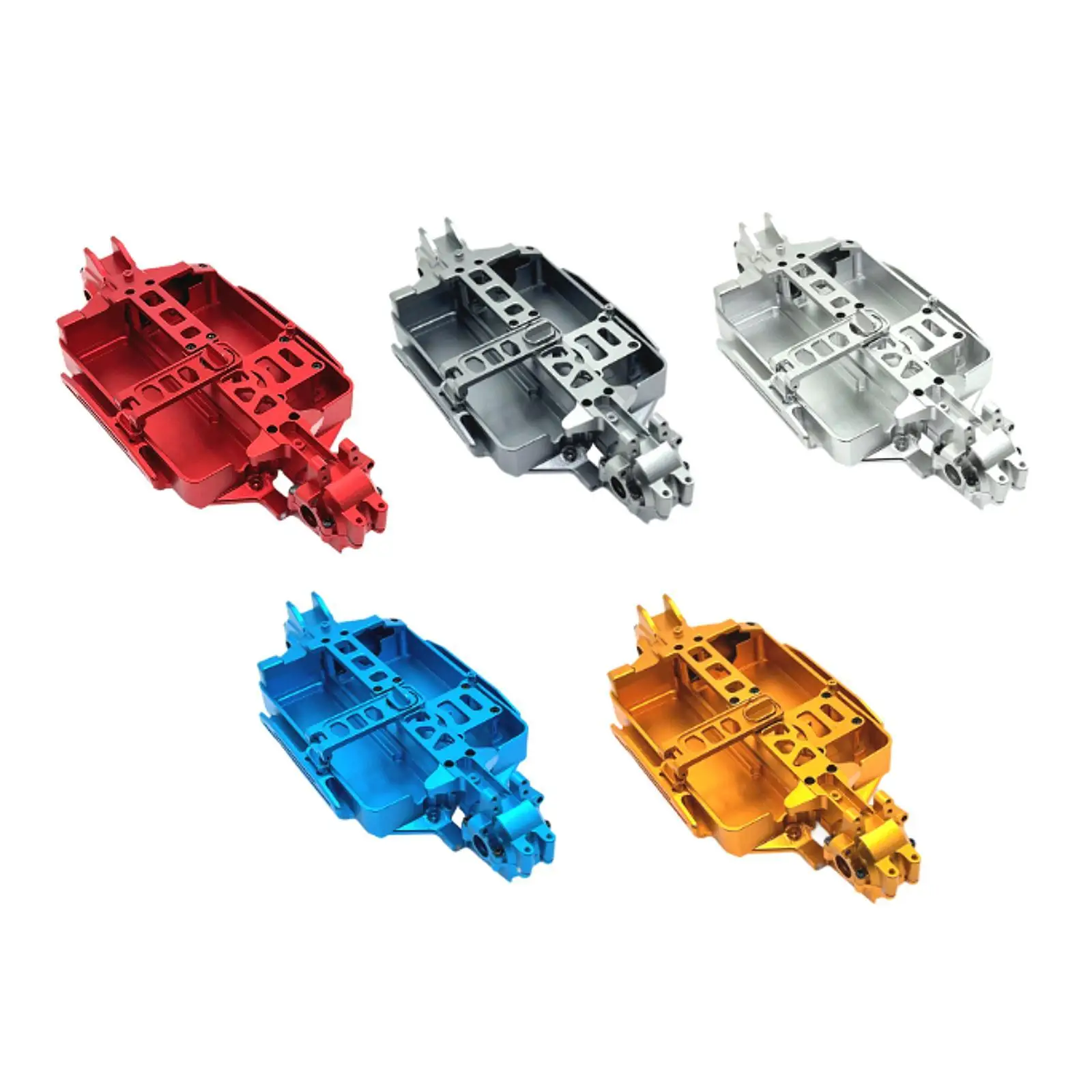 

1:16 Metal RC Gearbox Sturdy Aluminum Alloy Spare Parts Upgrade Kit Transmission Box for 16209 16207 16210 16208 RC Car Parts